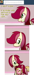 Size: 900x1950 | Tagged: safe, artist:why485, lily, lily valley, roseluck, ask the flower trio, g4, ask, comic, tumblr