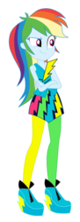 Size: 3000x8245 | Tagged: safe, artist:mixiepie, rainbow dash, equestria girls, g4, my little pony equestria girls: rainbow rocks, clothes, female, rainbow rocks outfit, simple background, solo, transparent background