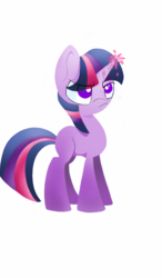 Size: 750x1280 | Tagged: safe, artist:neomaaura, twilight sparkle, g4, female, frustrated, solo, sparks