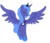 Size: 1378x1175 | Tagged: safe, artist:reina-del-caos, princess luna, alicorn, pony, g4, eyes closed, female, mare, s1 luna, simple background, solo, spread wings, transparent background, vector