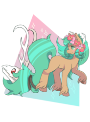 Size: 1024x1391 | Tagged: safe, artist:lana-jay, oc, oc only, oc:perish song, monster pony, augmented tail, flower, flower in hair, hooves, raised hoof, simple background, skull, solo, tailmouth, transparent background, unshorn fetlocks