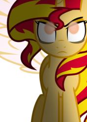 Size: 744x1052 | Tagged: dead source, safe, artist:strawberry-pannycake, sunset shimmer, alicorn, pony, unicorn, g4, .svg available, female, solo, svg, vector