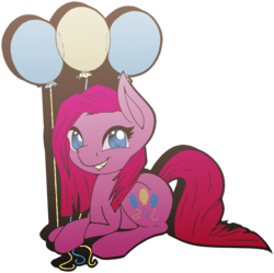 Size: 799x795 | Tagged: safe, artist:jaminener64, pinkie pie, g4, balloon, female, looking at you, pinkamena diane pie, solo