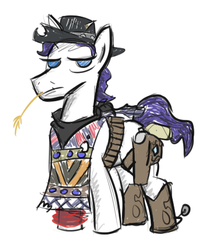 Size: 395x452 | Tagged: safe, artist:jargon scott, rarity, pony, unicorn, g4, cowboy, elusive, male, rule 63