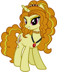 Size: 4680x5920 | Tagged: safe, artist:90sigma, adagio dazzle, pony, unicorn, equestria girls, g4, absurd resolution, equestria girls ponified, female, jewelry, necklace, pendant, ponified, simple background, solo, transparent background, vector