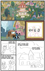 Size: 768x1200 | Tagged: safe, artist:why485, berry punch, berryshine, bon bon, daisy, flower wishes, lily, lily valley, linky, mr. greenhooves, shoeshine, sweetie drops, trixie, oc, pony, unicorn, ask the flower trio, g4, ask, carriage, comic, female, mare, tumblr