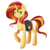 Size: 900x900 | Tagged: safe, artist:eljonek, sunset shimmer, pony, unicorn, g4, female, raised hoof, saddle bag, simple background, solo, transparent background