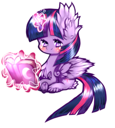 Size: 900x1000 | Tagged: safe, artist:milena-milka, twilight sparkle, alicorn, pony, g4, blushing, book, chibi, cute, ear fluff, female, hooves, magic, mare, reading, simple background, sitting, solo, telekinesis, transparent background, twilight sparkle (alicorn), unshorn fetlocks, wingding eyes