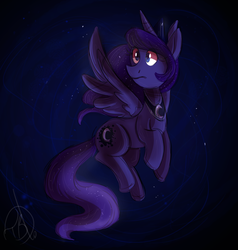 Size: 1077x1133 | Tagged: safe, artist:trishabeakens, princess luna, g4, female, solo