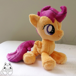 Size: 2964x2964 | Tagged: safe, artist:janellesplushies, scootaloo, pony, g4, beanie (plushie), high res, irl, photo, plushie, solo