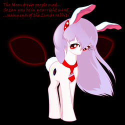 Size: 1500x1500 | Tagged: safe, artist:daisy, pony, bunny ears, female, mare, ponified, reisen udongein inaba, solo, touhou