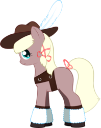 Size: 1325x1675 | Tagged: safe, artist:daisy, oc, oc only, oc:nightsparrow, pony, feather, female, hat, solo