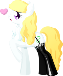 Size: 1407x1695 | Tagged: safe, artist:daisy, oc, oc:lilith, pony, clothes, female, ponified, solo, stockings