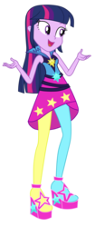 Size: 3000x7172 | Tagged: safe, artist:mixiepie, twilight sparkle, equestria girls, g4, my little pony equestria girls: rainbow rocks, absurd resolution, clothes, female, high heels, open mouth, rainbow rocks outfit, shoes, simple background, sleeveless, solo, transparent background, twilight sparkle (alicorn)