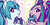 Size: 1200x600 | Tagged: safe, artist:samonferrari, aria blaze, sonata dusk, earth pony, pony, g4, blush lines, blushing, crush plush, duo, duo female, earth pony aria blaze, earth pony sonata dusk, equestria girls ponified, female, green background, lavender background, looking at you, plushie, ponified, profile, ship:arisona, simple background, speech bubble, spoken heart