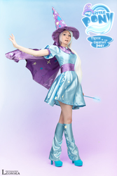 Size: 3840x5760 | Tagged: safe, artist:sabishiihoshi, trixie, human, g4, cape, clothes, cosplay, hat, high heels, irl, irl human, photo, photography, shoes, solo, trixie's cape, trixie's hat
