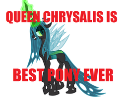 Size: 680x537 | Tagged: safe, queen chrysalis, g4, best pony, female, image macro, meme, solo