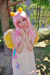 Size: 637x960 | Tagged: safe, artist:amaicherry, fluttershy, human, g4, cosplay, irl, irl human, photo