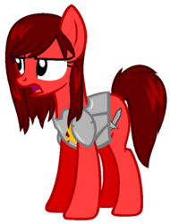 Size: 550x724 | Tagged: safe, artist:bronyhighfive63, pony, erza scarlett, fairy tail, female, mare, ponified, solo