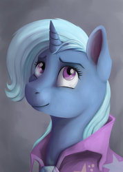 Size: 889x1252 | Tagged: safe, artist:28gooddays, trixie, pony, unicorn, g4, female, mare, smiling, solo