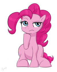 Size: 1016x1279 | Tagged: safe, artist:ryou14, pinkie pie, g4, female, simple background, solo, white background