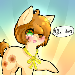 Size: 1280x1280 | Tagged: safe, artist:ask-sunny-day, oc, oc only, oc:sunny day, earth pony, pony, solo