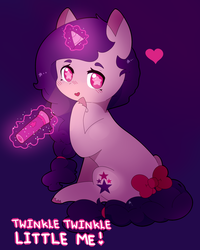 Size: 1280x1600 | Tagged: safe, artist:askcurlycue, oc, oc only, oc:nebula, pony, unicorn, flashlight (object), levitation, magic, solo