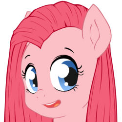 Size: 512x512 | Tagged: safe, artist:frankier77, pinkie pie, ask pinkamena diane pie, g4, ask, cute, cuteamena, diapinkes, female, open mouth, pinkamena diane pie, solo, tumblr