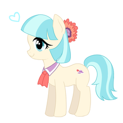 Size: 800x800 | Tagged: safe, artist:weiliy, coco pommel, g4, female, pixiv, simple background, solo