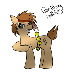 Size: 1280x1280 | Tagged: safe, artist:astral, pony, ball and chain, dynasty warriors, gan ning, ponified, solo