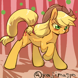 Size: 600x600 | Tagged: safe, artist:yajima, applejack, g4, female, solo