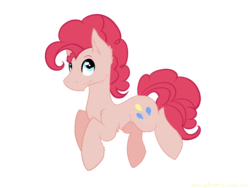 Size: 1600x1200 | Tagged: safe, artist:suenden-hund, pinkie pie, g4, bubble berry, fluffy, jumping, rule 63, simple background, solo, transparent background