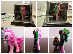 Size: 1024x768 | Tagged: safe, artist:rainb0wdashie, pinkie pie, changeling, g4, changelingified, customized toy, for sale