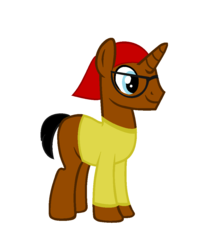 Size: 940x1098 | Tagged: safe, artist:bronyhighfive63, pony, danny phantom, ponified, solo, tucker foley