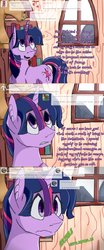 Size: 1024x2457 | Tagged: safe, artist:tlatophat, twilight sparkle, pony, unicorn, g4, alternate universe, ask, comic, female, sketchbook twilight, solo, tumblr