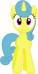 Size: 1468x2864 | Tagged: safe, artist:bluemeganium, lemon hearts, g4, looking at you, simple background, transparent background, vector