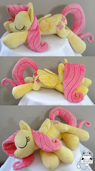 Size: 1024x1843 | Tagged: safe, artist:janellesplushies, fluttershy, pony, g4, irl, photo, plushie, solo