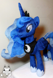 Size: 2076x3024 | Tagged: safe, artist:janellesplushies, princess luna, pony, g4, high res, irl, photo, plushie, solo