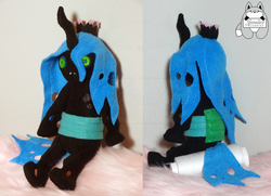 Size: 4152x3000 | Tagged: safe, artist:janellesplushies, queen chrysalis, anthro, g4, anthro plushie, female, irl, photo, plushie, solo