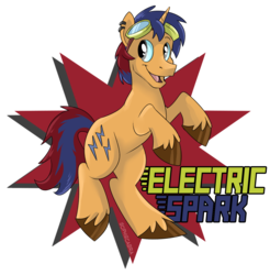 Size: 1327x1350 | Tagged: safe, artist:spainfischer, oc, oc only, oc:electric spark, pony, unicorn, goggles