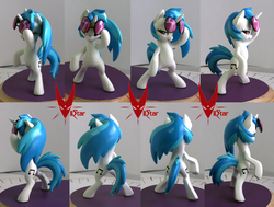 Size: 1938x1468 | Tagged: safe, artist:viistar, dj pon-3, vinyl scratch, pony, g4, belly, bipedal, irl, photo, sculpture, solo, turnaround