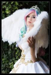 Size: 1393x2048 | Tagged: safe, artist:hollygloha, princess celestia, human, g4, cosplay, irl, irl human, photo