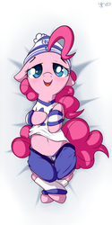 Size: 600x1200 | Tagged: safe, artist:mostazathy, pinkie pie, earth pony, pony, g4, american football, bed, belly button, body pillow, body pillow design, clothes, indianapolis colts, nfl, super bowl, super bowl xlix