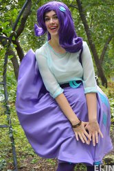 Size: 1280x1925 | Tagged: safe, artist:lin-z, rarity, human, equestria girls, g4, clothes, cosplay, irl, irl human, photo, skirt, solo