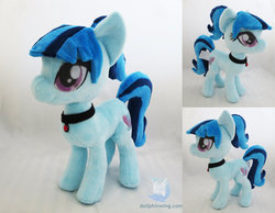 Size: 1024x793 | Tagged: safe, artist:dollphinwing, sonata dusk, pony, g4, irl, photo, plushie, ponified, solo