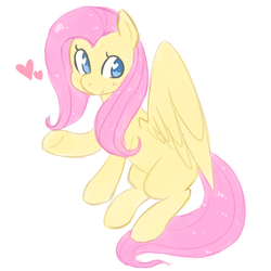 Size: 1280x1280 | Tagged: safe, artist:pegacornss, fluttershy, g4, cute, female, heart, shyabetes, solo