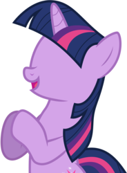 Size: 6000x8144 | Tagged: safe, artist:schmuzart, edit, twilight sparkle, g4, absurd resolution, clapping, female, no eyes, simple background, solo, transparent background, vector, wat