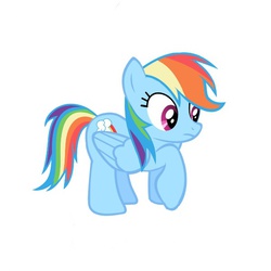 Size: 600x600 | Tagged: safe, rainbow dash, g4, cute, dashabetes, wat, what has science done