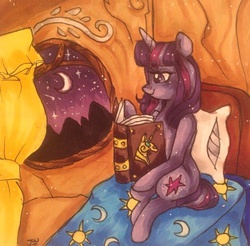 Size: 1246x1228 | Tagged: safe, artist:mylovelylockets, twilight sparkle, g4, book, female, reading, solo