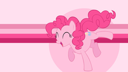 Size: 1920x1080 | Tagged: safe, artist:dnkovic, artist:takua770, pinkie pie, g4, dancing, happy, vector, wallpaper